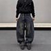 Vintage Washed Distressed Baggy Jeans For Men & Women - Loose Straight Leg Retro High Street Denim Pants_mkmklike.com