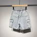 Men's Clothing workwear functional elastic waist denim shorts men's shorts summer new casual loose mid-length pants_mkmklike.com
