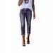 K Fashion Retro Slim Stretch Jeans For Women; Ladies_mkmklike.com