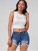 K Fashionable And Versatile Ripped Tassel Denim Shorts For Women_mkmklike.com