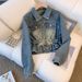 High-Waisted Retro Style Denim Jacket for Women Short Spring Autumn Top Niche Fashion_mkmklike.com