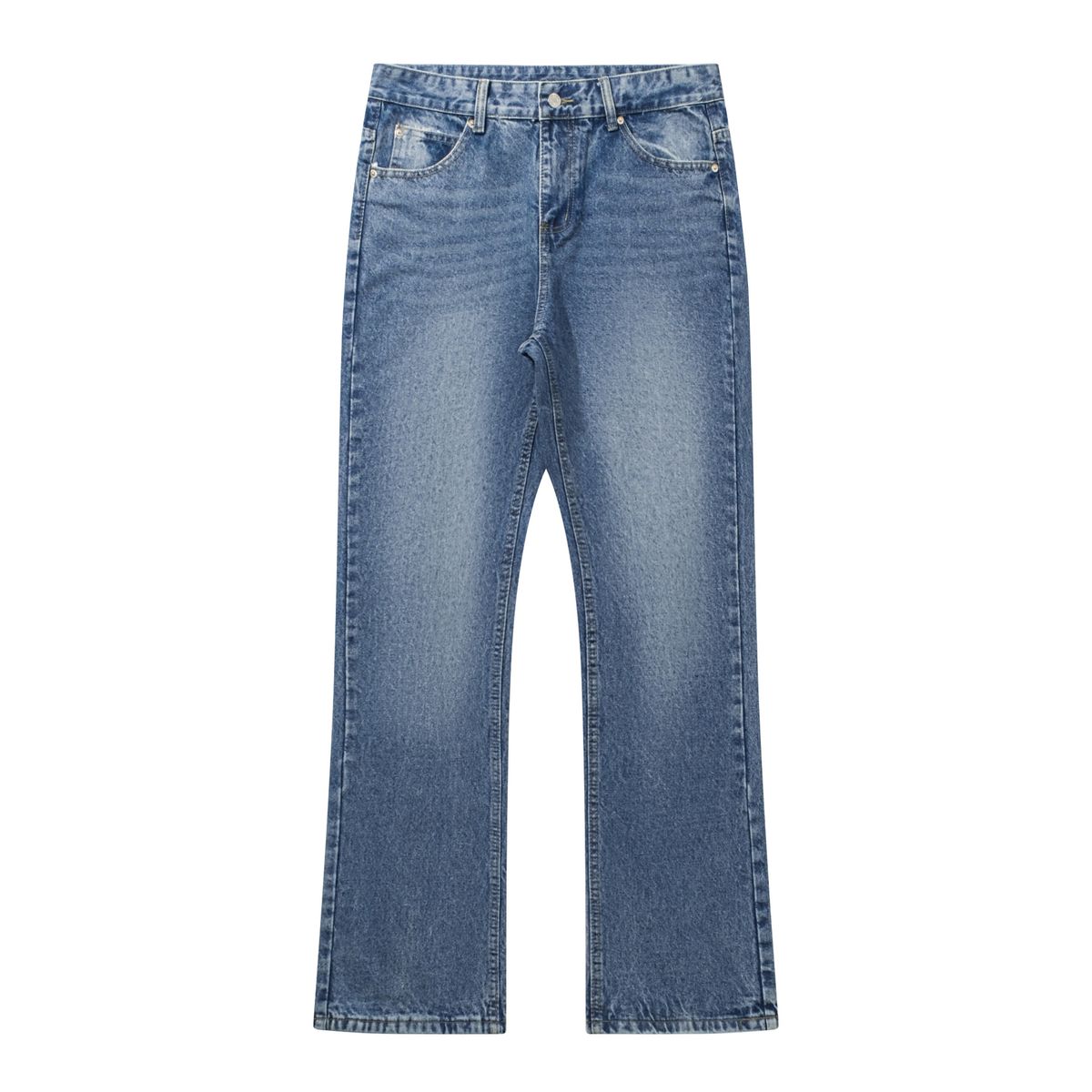 Men's Clothing American Vibe High Street Pants Men's Cleanfit Washed Jeans Four Seasons Flared Pants_mkmklike.com