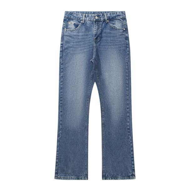 Men's Clothing American Vibe High Street Pants Men's Cleanfit Washed Jeans Four Seasons Flared Pants_mkmklike.com