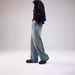 Vintage Washed Denim Jeans For Men - Relaxed Fit Straight Leg Retro Loose Trousers, Classic American Street Style, Comfortable Cotton Casual Pants_mkmklike.com