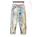Tokyo Streetwear Splatter Jeans – Oversized Straight-Leg Paint-Stained Denim With Distressed Detailing (28-36, Cream White)_mkmklike.com