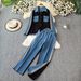 Women's Clothing Casual Wear Slim Two Piece Suit For Women Fashion Lapel Long Sleeved Patchwork Top Wide Leg Pants Denim Suit_mkmklike.com