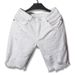 Men's Summer White Denim Shorts Stretchy Ripped Five Point Pants Korean Style Slim Fit Casual Riding Breeches Plus Size Trendy_mkmklike.com