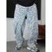 American Retro Niche Color Plaid Jeans Men's Autumn 2025 New High Street Straight Loose Wide-leg Pants_mkmklike.com