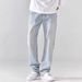 Men's Clothing Light Blue Washed Jeans Men's American Loose Straight Pants Spring And Summer Trendy High Street Wide Leg Casual Long Pants_mkmklike.com