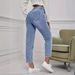 Denim Ripped Jeans For Women Casual Fashion Ripped Jeans For Women_mkmklike.com
