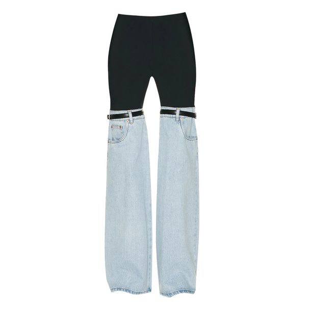 Women's Clothing Spring New High Waist Straight Wide Leg High End Personality Chic Pants For Women_mkmklike.com