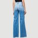 Women's Clothing High Waist Hip Lifting Lace Up Flared Pants Wide Leg Pants Jeans_mkmklike.com