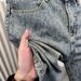 Men's Cool Stylish Water Ripple Jacquard Denim Shorts High Street Trendy Casual Five Point Mid Length Summer Pants_mkmklike.com