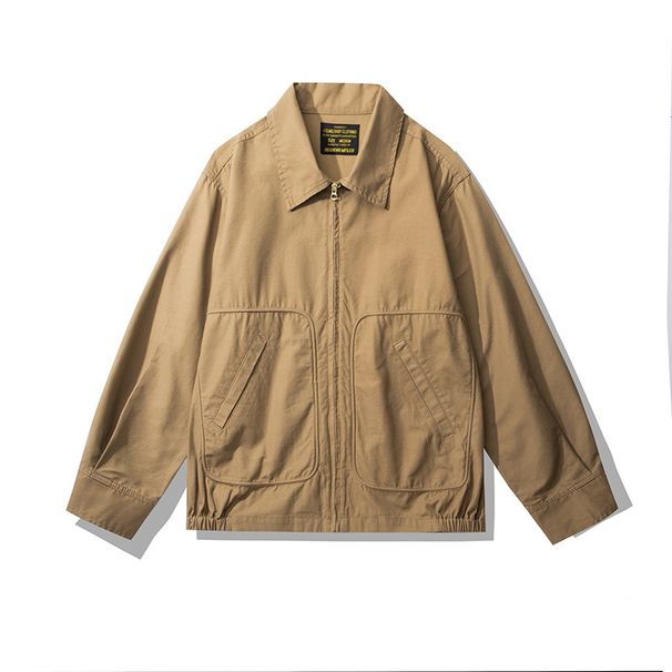 Northfold OKONKWO Men's Commemorative Edition Solid Color Travel TOUR JACKET Yokosuka Denim Jacket Coat_mkmklike.com