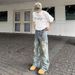 20256 Trendy Brand Jeans Men's Slim Straight Ripped Retro Ruffian Handsome Beggar Old Trousers Are Popular_mkmklike.com
