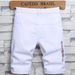 Men's Clothing White Ripped Jeans Men's Loose Casual Summer New Style Five Point Pants Men's Shorts Trendy Mid Length Pants_mkmklike.com