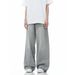 Men's Streetwear Vintage Washed Jeans – Relaxed Straight-Leg Baggy Pants With Distressed Details_mkmklike.com