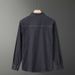 Pulse Summer Pointed Collar Long Sleeve Spring Autumn Thin European American Version Slim Fit Black Denim Men Business Trendy_mkmklike.com