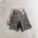 Men's Destroyed Denim Shorts - Y2K Grunge Workwear Jorts | Punk Raw Hem Loose Fit_mkmklike.com