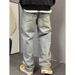 American High Street Washed Jeans Men's Trendy Brand Loose Spring And Autumn Fat Plus Size Ruffian Handsome Casual Trousers_mkmklike.com