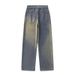 Japanese Vintage Washed Denim Pants For Men – Oversized Streetwear Jeans With Drawstring (M-3XL, 2 Colors)_mkmklike.com