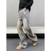 Vintage Washed Distressed Wide-Leg Jeans – 90s Retro Straight Fit Denim Pants For Men (Light Blue)_mkmklike.com