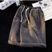 Men's Summer Elastic Waist Jeans Shorts Trendy Loose Casual Handsome Five Points_mkmklike.com