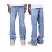 Men's Straight Leg Jeans Fashionable And Versatile European American Street Style_mkmklike.com