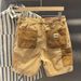 Men's Stylish Patchwork Denim Shorts Casual Loose Fit Straight Leg High End Cropped Shorts Durable_mkmklike.com