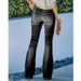 Vintage High-Waisted Flared Jeans For Women - Stretch Denim With Multiple Buttons & Washed Finish - Plus Size Available_mkmklike.com