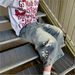 Men's Clothing Unisex Retro Floral Print Jeans Loose Straight Leg Casual Cropped Wide Leg Pants Trendy High Street Style_mkmklike.com