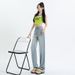 Women's Summer Thin Tencel Straight-leg Jeans, Ice Silk High-waisted Slimming Loose Breathable Narrow Wide-leg_mkmklike.com