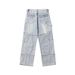 American Style Vibe Street Plus Size Heavy Washed Multi-Pocket Cargo Jeans For Women Loose Slimming Wide-Leg Long Pants_mkmklike.com