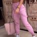 Women's Clothing high street ins hip hop multi pocket slim casual small foot overalls_mkmklike.com