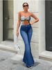 High-Waisted Flared Jeans For Women – Stretch Denim Bootcut Pants With Vintage 70s Silhouette (S-2XL, Classic Blue, Slimming & Streetwear)_mkmklike.com
