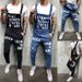 Men's Clothing Bib Pants, Slim Fit, Slim Men's Pants, Popular Men's Bib Pants_mkmklike.com