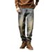 Trendy Brand Ami Kaji Retro Jeans Men's New Loose Elastic Straight Large Size Jeans Men's Fat Pants Men_mkmklike.com
