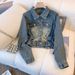 High-Waisted Retro Style Denim Jacket for Women Short Spring Autumn Top Niche Fashion_mkmklike.com