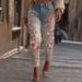 2025 Fall/Winter New Women's Jeans 3D Printed Long Pants Colorful Floral Denim Casual Fashion_mkmklike.com