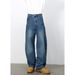 Men's Clothing Retro Silhouette Machete Jeans Loose Structure Design Wide Leg Pants_mkmklike.com