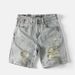 Men's Clothing Men's Mid-Length Distressed Ripped Denim Shorts Summer Retro Washed Muddy Casual Loose Trendy_mkmklike.com