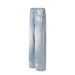 Unisex High-Waisted Straight-Leg Workwear Jeans Loose Fit Slimming Wide-Leg Floor-Length Blue Pants_mkmklike.com