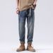 New Retro Jeans Men's Summer Thin Nostalgic American Loose Jeans Men's Large Size Trendy Jeans_mkmklike.com