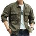 Pulse Pulse Vintage American Style Men's Tough Guy Workwear Coat Stylish Autumn Winter Loose Hunt Jacket Trendy Brand Denim_mkmklike.com