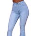 2022 Cross-border Jeans, Wish European And American Women's Clothing, Stretchy High-waisted Eaby Flared Bootcut_mkmklike.com