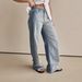 Women's Clothing Jeans women new wide leg pants fashionable street washed monkey jeans 8932_mkmklike.com