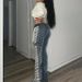Y2K High Waist Lace Up Jeans For Women Casual High Elastic Long Pants_mkmklike.com