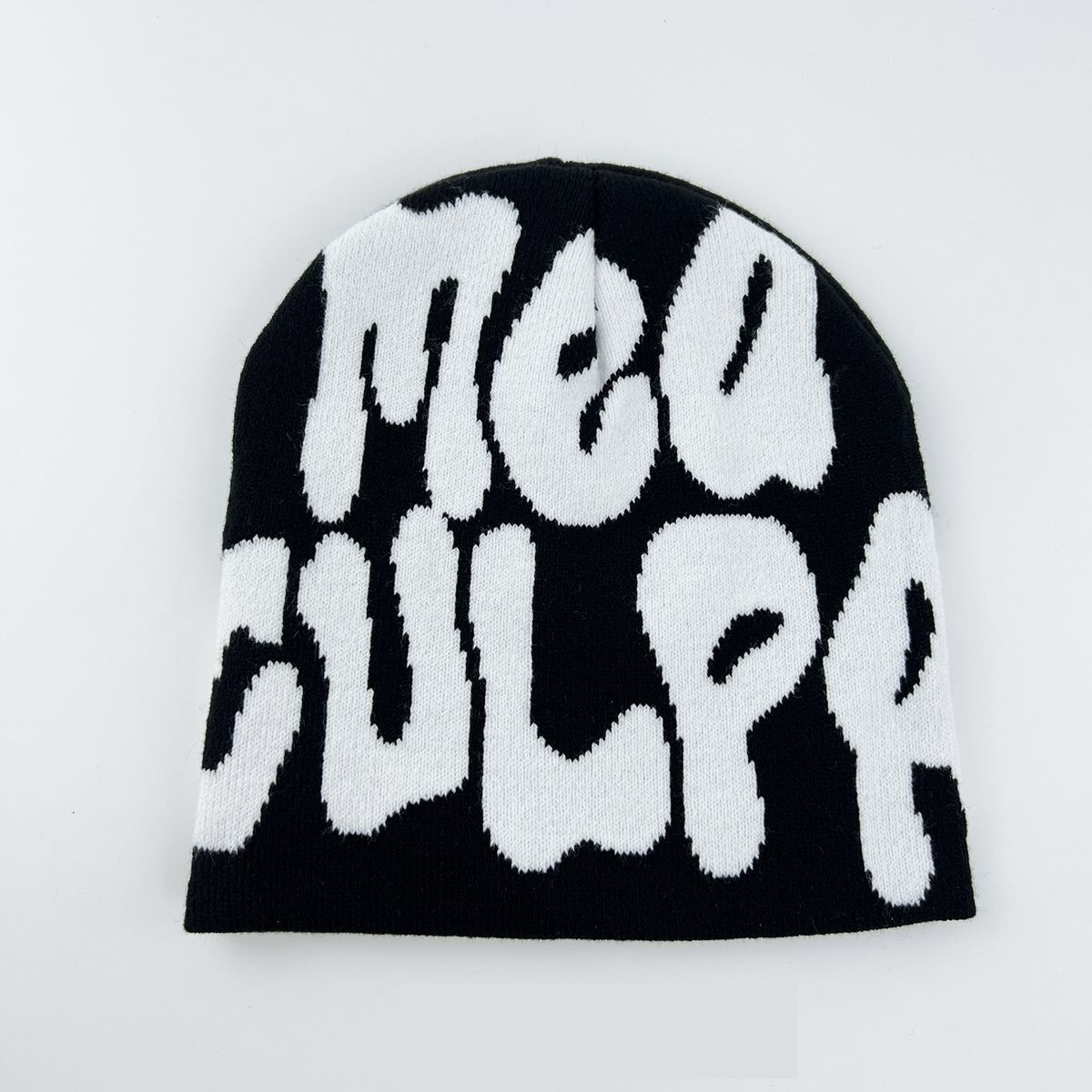 New fashion knitted hat men and women street hip-hop letter wool hat casual all-match cold hat Baotou hat ins tide_mkmklike.com