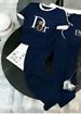 Women's Clothing Internet Celebrity Street Blasting Washed Blue Denim Two Piece Suit Pants Spring And Autumn New Women's Clothing_mkmklike.com