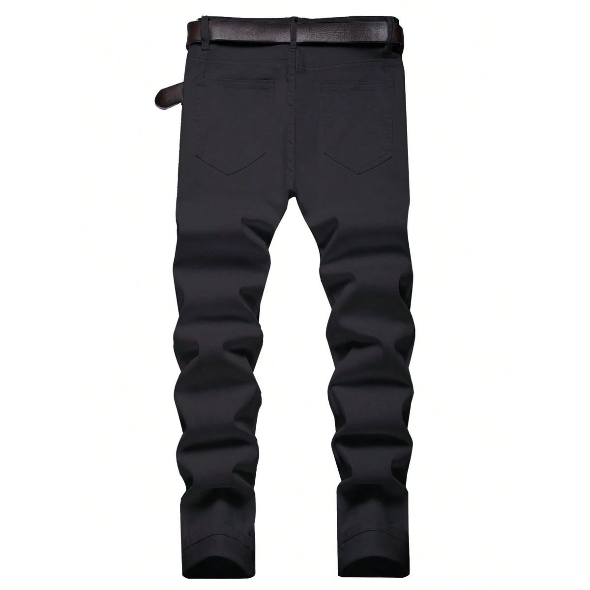 Men's Clothing Men's White Jeans Version Style Summer Thin Slim Fit Stretch Trousers For Formal & Casual Heavyweight(Belt Not Included)_mkmklike.com